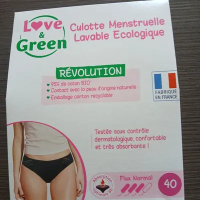 Culotte menstruelle love&green 40 